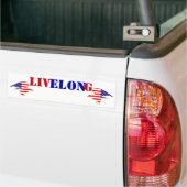 TY Elon LIVELONG Absolute Vrij-sprekersvlag Bumpersticker (Op Truck)