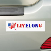 TY Elon LIVELONG steunt Absolute Vrij Toespraak Vl Bumpersticker (Op auto)