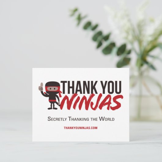 TY Ninjas Briefkaarten (Staand voorkant)