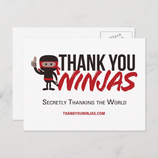 TY Ninjas Briefkaarten (Voorkant / Achterkant)