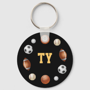 Ty World of Sports Sleutelhanger - zwart