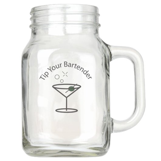 TYB Martini Logo Mason Jar (Voorkant)