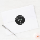 TYB Martini Logo Ronde Sticker (Envelop)