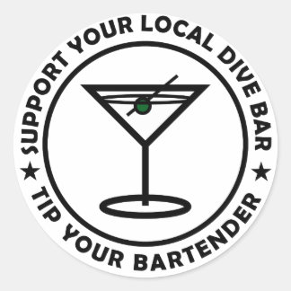 TYB ondersteunt uw lokale duik Ronde Sticker