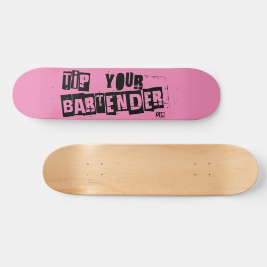 TYB Pink Punker Persoonlijk Skateboard (Horizontaal)