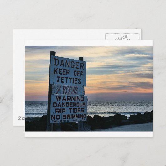 Tybee Beach Savannah, GA Briefkaart (Voorkant / Achterkant)