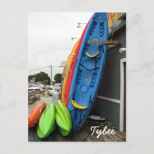 Tybee Canoes Briefkaart (Voorkant)
