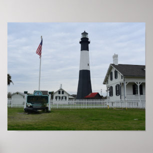 Tybee eiland Vuurtoren Foto op een Poster