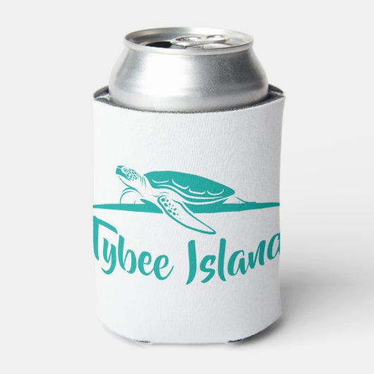 Tybee Green Turtle Blikjeskoeler (Blikje Voorkant)