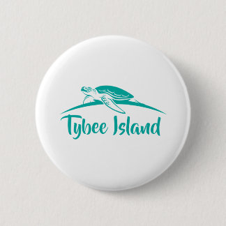 Tybee Green Turtle Ronde Button 5,7 Cm