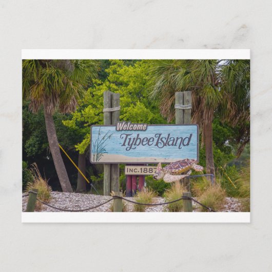 Tybee Island Beach Briefkaart (Voorkant)