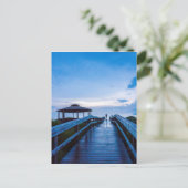 Tybee Island Beach Savannah Georgia Ocean Evening Briefkaart (Staand voorkant)