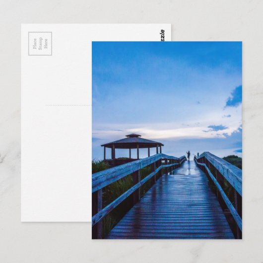 Tybee Island Beach Savannah Georgia Ocean Evening Briefkaart (Voorkant / Achterkant)