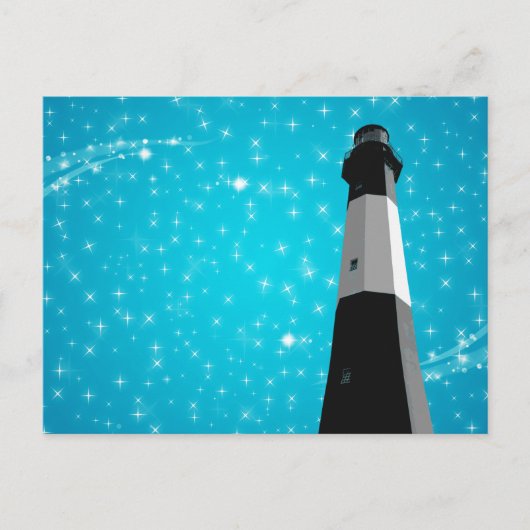 tybee Island - briefkaart voor lichte stations (Voorkant)