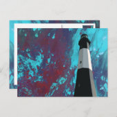 tybee Island - briefkaart voor lichte stations (Voorkant / Achterkant)