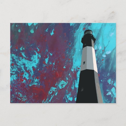 tybee Island - briefkaart voor lichte stations (Voorkant)