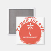 Tybee Island Chatham County Georgia Magneet (Voorkant / Achterkant)