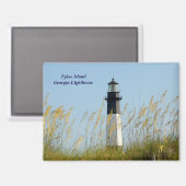 Tybee Island, de vuurtoren van Georgia Magneet (Voorkant / Achterkant)