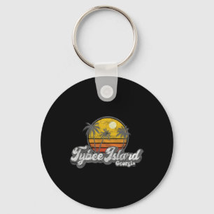 Tybee Island Ga Retro 70's Surfer Gift Sleutelhanger