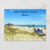Tybee Island, Georgia Beach Briefkaart (Voorkant)