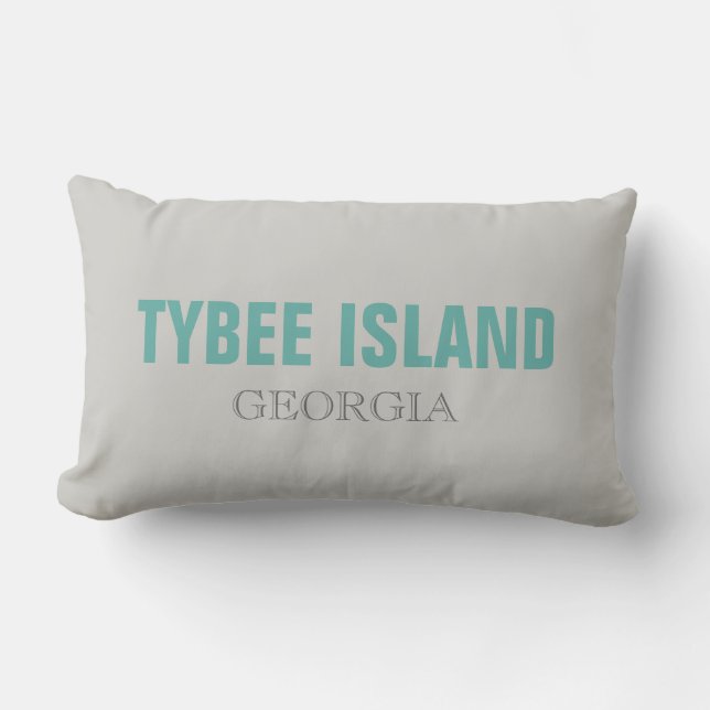 Tybee Island Georgia Beach Sierkussen Kussen (Voorkant)