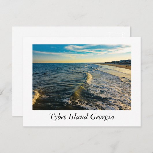 Tybee Island Georgia Briefkaart (Voorkant / Achterkant)