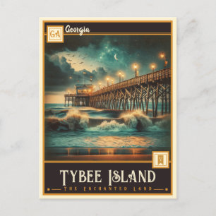 Tybee Island, Georgia    Briefkaart