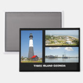 Tybee Island, Georgia Briefkaart Magneet (Voorkant / Achterkant)