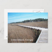 Tybee Island Georgia GA Briefkaart Foto (Voorkant / Achterkant)