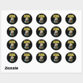 Tybee Island Georgia Kerstsurfen Ronde Sticker (Vel)