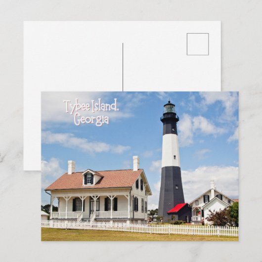 Tybee Island Georgia Lighthouse Briefkaart (Voorkant / Achterkant)