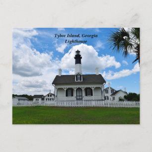 Tybee Island, Georgia Lighthouse Briefkaart