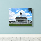 Tybee Island, Georgia Lighthouse Canvas Print (Insitu (Houten vloer))