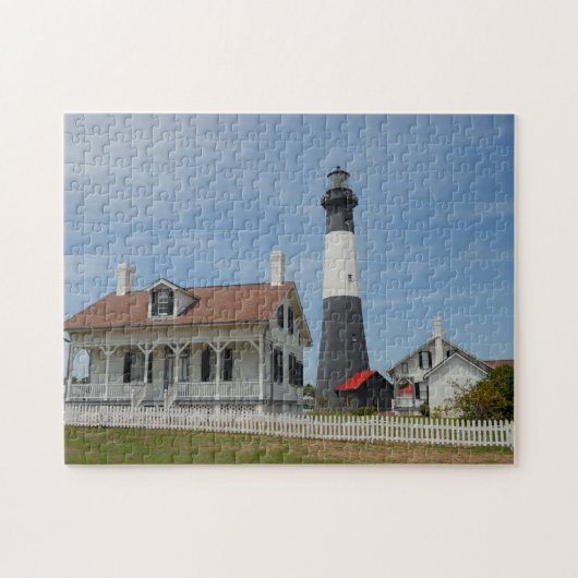 Tybee Island, Georgia Lighthouse Legpuzzel (Horizontaal)
