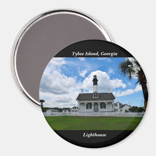 Tybee Island, Georgia Lighthouse Magnet (Voorkant / Achterkant)
