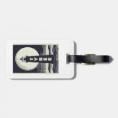 Tybee Island Georgia Lighthouse Moon Bagagelabel (Achterkant horizontaal)