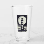 Tybee Island Georgia Lighthouse Moon Glas (Voorkant)