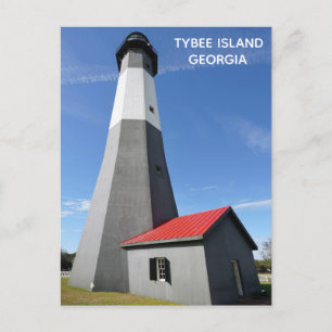 Tybee Island Georgia Lighthouse Travel Briefkaart