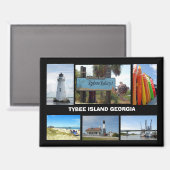 Tybee Island, Georgia Magneet (Voorkant / Achterkant)