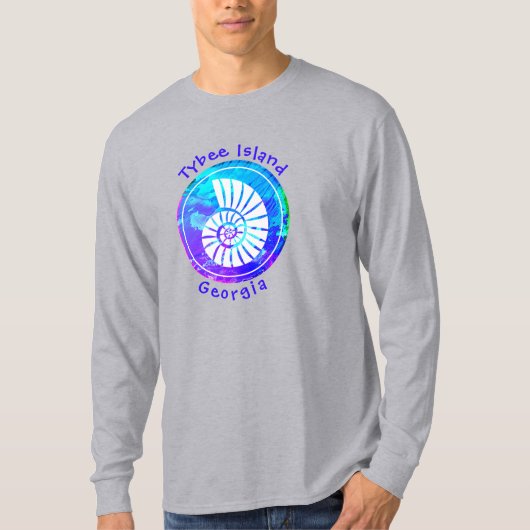 Tybee Island Georgia Ocean Seashell T-Shirt (Voorkant)