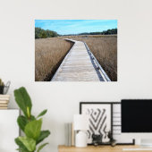 Tybee Island Georgia pathway poster foto (Thuiskantoor)