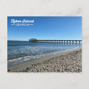 Tybee Island Georgia Pier Beach Briefkaart
