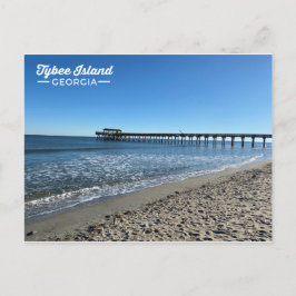 Tybee Island Georgia Pier Beach Briefkaart