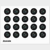 Tybee Island Georgia roept Ronde Sticker (Vel)