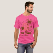 Tybee Island Georgia Seaside Sunset T-shirt (Voorkant volledig)