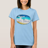 Tybee Island Georgia Soaring Seagull Beach T-shirt (Voorkant)