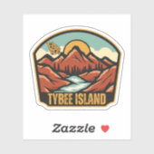 Tybee Island, Georgia Sticker (Vel)