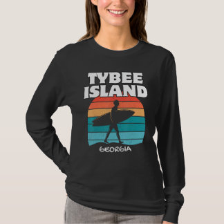 TYBEE ISLAND GEORGIA SURF ZONSONDERGANG SURFEN T-SHIRT