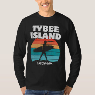 TYBEE ISLAND GEORGIA SURF  ZONSONDERGANG SURFEN T-SHIRT