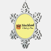 Tybee Island Georgia Tin Sneeuwvlok Ornament (Rechts)